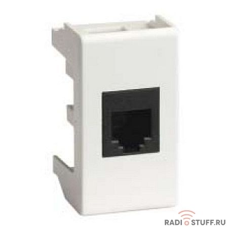 Dkc 45038 Комп.роз. RJ45 кат.5e, 8P8C,  Viva, белая, 1мод