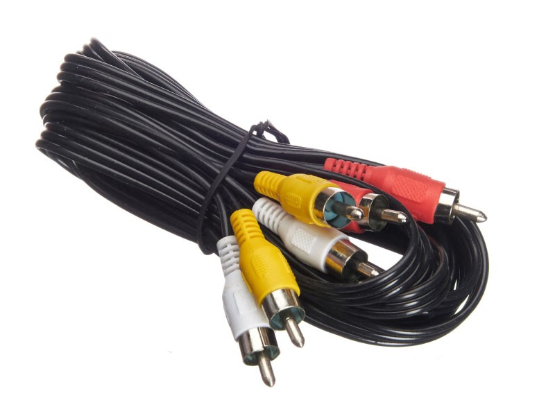 Шнур аудио-видео: 3RCA-3RCA ( длина 3 м, сборный) Technolink РАСПРОДАЖА