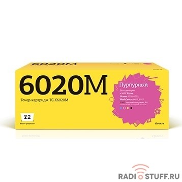 T2 106R02761 Картридж (TC-X6020M) для Xerox Phaser 6020/6022/WorkCentre 6025/6027 (1000k) Magenta