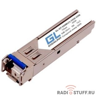 GIGALINK GL-OT-SG08LC1-1310-1550-D Модуль SFP, WDM, 1Гбит/c, одно волокно SM, LC, Tx:1310/Rx:1550 нм, DDM, 8 дБ (до 3 км)